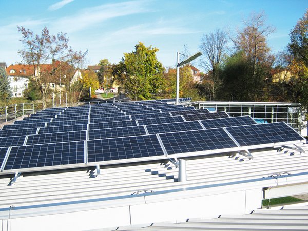 Solarthermie auf einem Dach